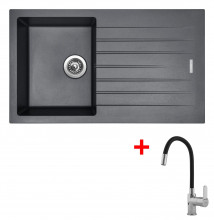 Sinks PERFECTO 860 Titanium + Flexia 